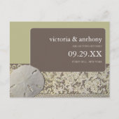 サンドドルレース、ヴィンテージビーチ日付を保存 案内ポストカード (正面)