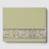 サンドドルレース、ヴィンテージビーチ結婚式 ゲストブック (裏面)