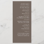 サンドドルレース、ヴィンテージビーチ結婚式 プログラム (裏面)