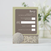 サンドドルレース、ヴィンテージビーチ結婚式 出欠カード (スタンド正面)