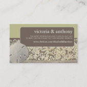 サンドドルレース，ヴィンテージビーチ結婚式Webサイト エンクロージャーカード (正面)