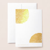 サンドドル抽象芸術シーシェルティール(緑がかった色)ビーチ結婚式 箔カード (裏面封筒付き)