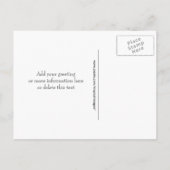 サンドドル日付保存ビーチテーマ結婚 案内ポストカード (裏面)