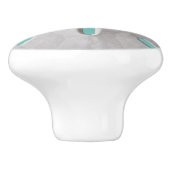 サンドドル海ビーチサマーターコイズホワイトco セラミックノブ (側面)