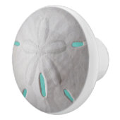 サンドドル海ビーチサマーターコイズホワイトco セラミックノブ (右)