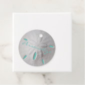 サンドドル海ビーチ夏ターコイズ白 フェイバータグ (インサイチュ)