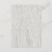 サンドドル素朴ビーチウッドウェディングレセプションエン エンクロージャーカード (裏面)