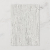 サンドドル素朴ビーチ流木結婚の詳細 エンクロージャーカード (裏面)