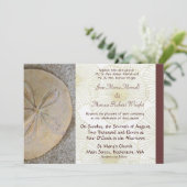 サンドドル結婚式招待状 招待状 (スタンド正面)