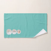 サンドドル雪だるま バスタオルセット (ハンドタオル)