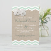 サンドドル&シェブロンのリハーサルディナー 招待状 (スタンド正面)