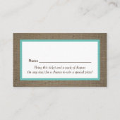 サンドドル&バーラップおむつラッフルチケット 名刺 (裏面)