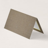 サンドドル&バーラップのロゴ/写真サンキューカード 名刺 (裏面)