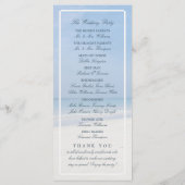 サンドドル・ヒトデビーチ結婚式計画 プログラム (裏面)