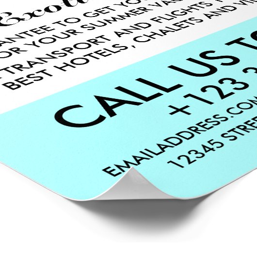 サンドドル、ヒトデ、シーホース、旅行代理店 ポスター (角)