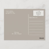 サンドドル、海ブルービーチ結婚式ありがとう ポストカード (裏面)