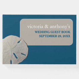 サンドドル、海ブルービーチ結婚式 ゲストブック