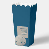 サンドドル、海ブルービーチ結婚式 フェイバーボックス (正面)