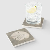 サンドドル(Echinarachnius parma) ストーンコースター (横)