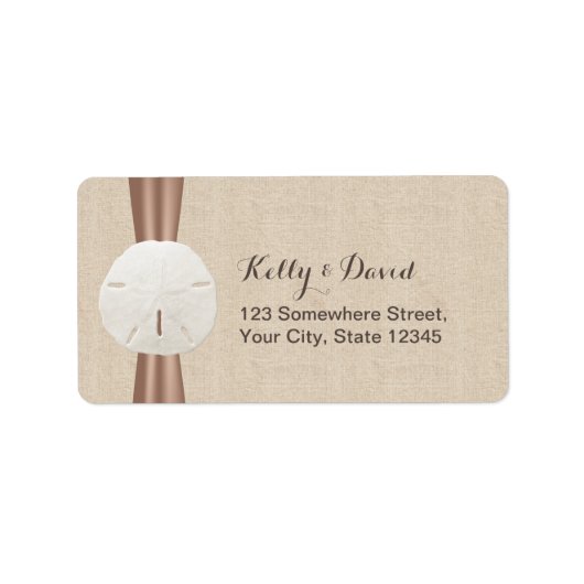 サンドド素朴ルバーラップ差出人住所ラベル ラベル (正面)