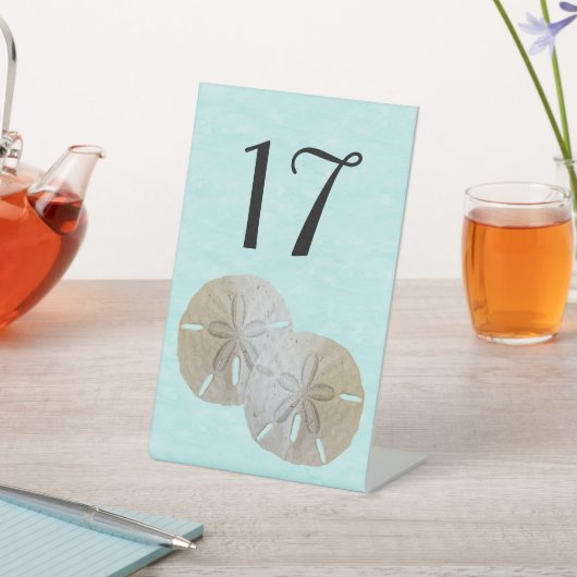 サンドド結婚ルのテーブル番号カード 台座サイン (インサイチュ)