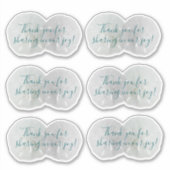 サンドド結婚ルの感謝のステッカー シール (正面)