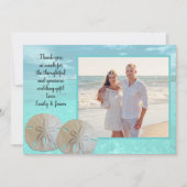 サンドド結婚ルターコイズ水サンキューカード サンキューカード (正面)