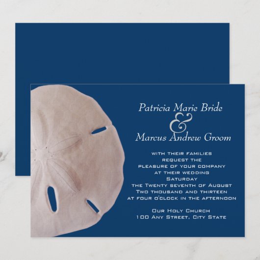 サンドド結婚ル 招待状 (正面/裏面)