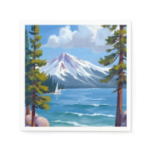 サンドハーバービーチ レイクタホ 絵画