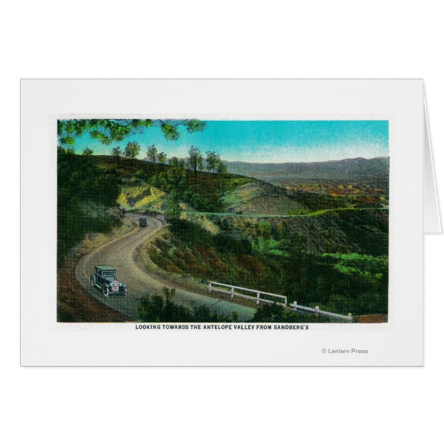 サンドバーグからアンテロープ渓谷を見ながら (正面横)