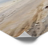 サンドパイパーオンビーチバードアート ポスター (角)