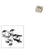 サンドパイパーバードビーチ動物木印 ラバースタンプ (押印)