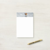 サンドパイパー鳥の写真の文房具4x6ノート ポストイット (デスク上)