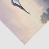 サンドヒルクレーンのカップルのデコパージュ 薄葉紙 (詳細)