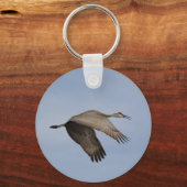 サンドヒルクレーンのキーチェーン キーホルダー (正面)