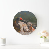 サンドヒルクレーンの連絡目はそのベビー ラージ壁時計 (ホーム)