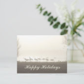 サンドヒルクレーンズインザミストハッピーホリデイズ シーズンポストカード (スタンド正面)