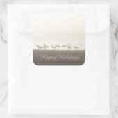 サンドヒルクレーンズインザミストハッピーホリデイズ スクエアシール (バッグ)