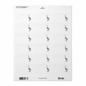 サンドヒルクレーンフォト差出人住所ラベル ラベル (フルシート)