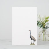 サンドヒルクレーン写真レターヘッド紙 便箋 (スタンド正面)