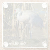 サンドヒルクレーン ガラスコースター (裏面)