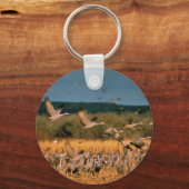 サンドヒルクレーン キーホルダー (正面)