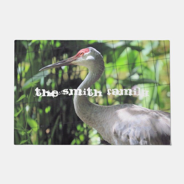 サンドヒルクレーン ドアマット (正面)