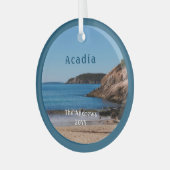 サンドビーチアカディア国立公園 ガラスオーナメント (正面左)