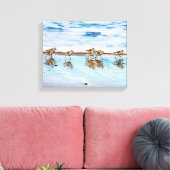 サンドピランニングーパーズビーチ沿い キャンバスプリント (インサイチュ (リビング))