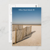 サンドフェンス2008、ヒルトンヘッドアイランド、SC ポストカード (正面/裏面)