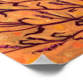 サンドフラワーウォーターペッパー野花フローラアート ポスター (角)