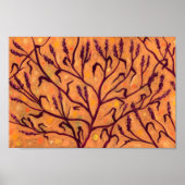 サンドフラワーウォーターペッパー野花フローラアート ポスター (正面)