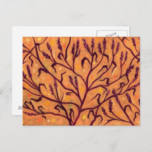 サンドフラワーウォーターペッパー野花フローラアート ポストカード (正面/裏面)