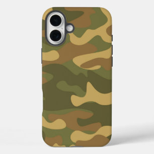 サンドブラウン迷彩柄 iPhone 16 PLUSケース